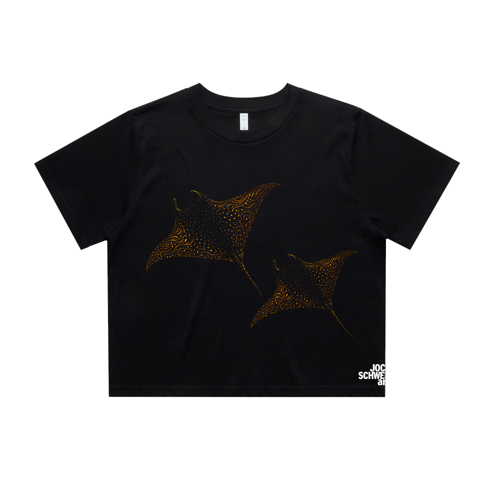 Mantas Glow - Crop Top Black