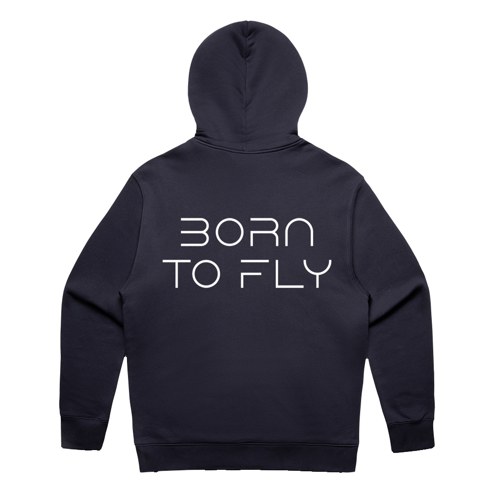 Born To Fly - Hoodie Dunkelblau
