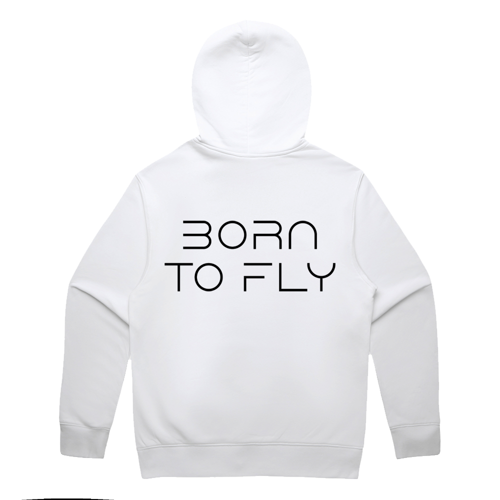 Born To Fly - Hoodie Weiß