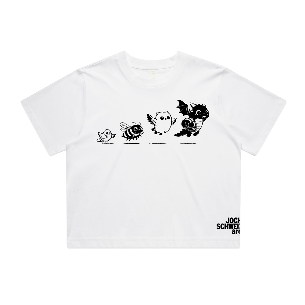Fly Animals - Crop Top White