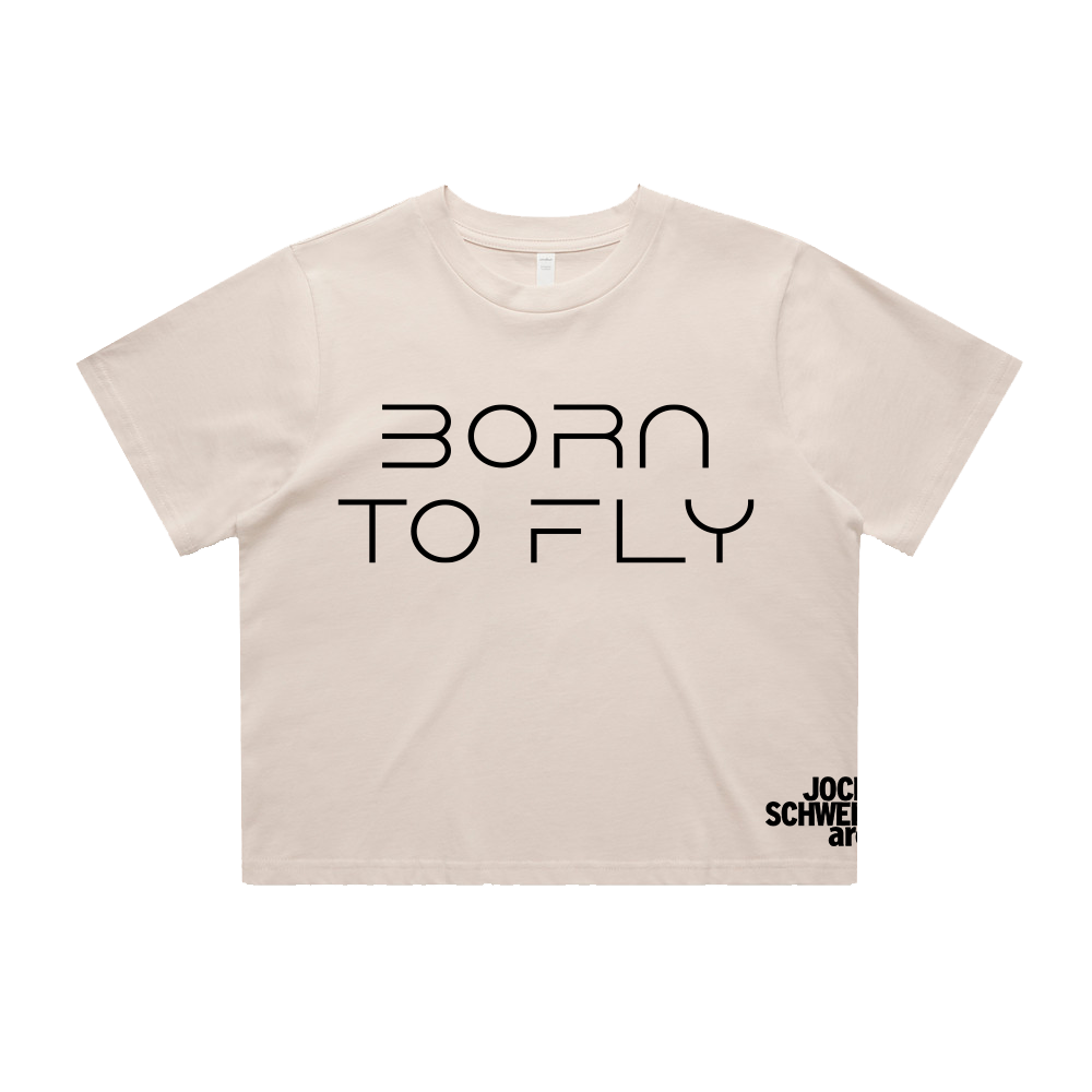 Born to Fly - Crop Top Bone